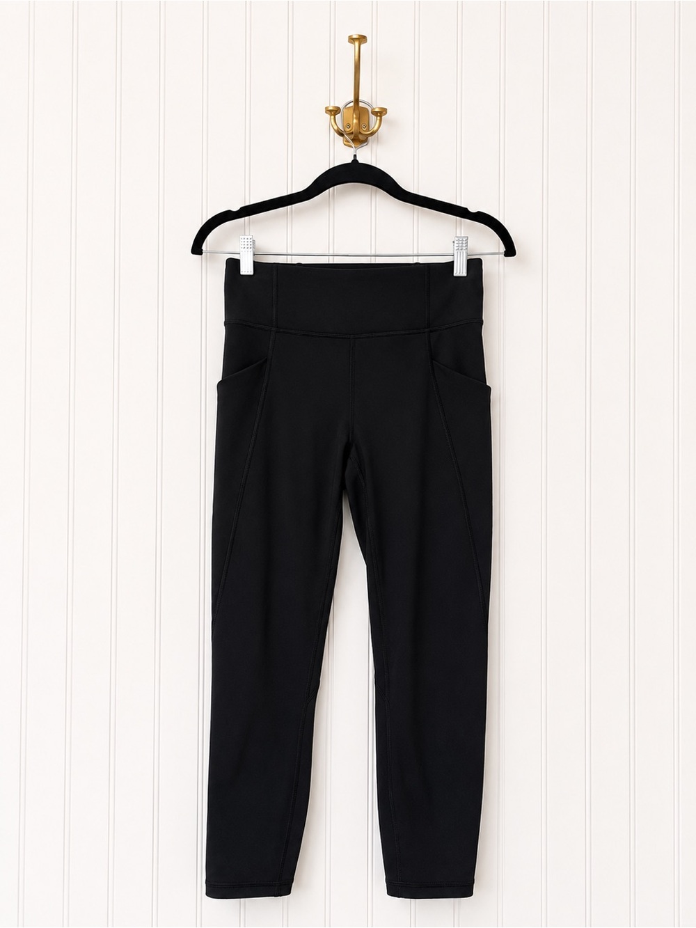 Lululemon All The Right Places Crop II 23” Black Leggings Pockets Size 6